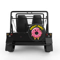 DONUT PANIC BLACK CARBON FIBER TIRE COVER FOR MOKE