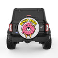 DONUT PANIC PEARL  WHITE CARBON FIBER TIRE COVER