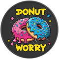 DONUT WORRY BLACK CARBON FIBER TIRE COVER
