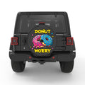 DONUT WORRY BLACK CARBON FIBER TIRE COVER