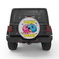 DONUT WORRY WHITE TIRE COVER