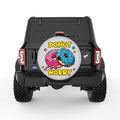 DONUT WORRY SILVER CARBON FIBER TIRE COVER