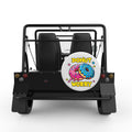 DONUT WORRY WHITE TIRE COVER FOR MOKE