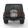 DON T WORRY BEACH HAPPY PEARL  WHITE CARBON FIBER TIRE COVER