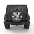 DO IT WITH A PURPOSE PEARL  WHITE CARBON FIBER TIRE COVER