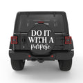 DO IT WITH A PURPOSE BLACK CARBON FIBER TIRE COVER