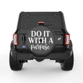 DO IT WITH A PURPOSE BLACK CARBON FIBER TIRE COVER