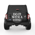 DO IT WITH A PURPOSE BLACK TIRE COVER