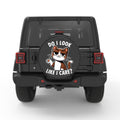 DO I LOOK LIKE I CARE PEARL  WHITE CARBON FIBER TIRE COVER