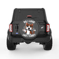 DO I LOOK LIKE I CARE BLACK CARBON FIBER TIRE COVER