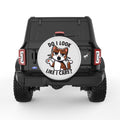 DO I LOOK LIKE I CARE PEARL  WHITE CARBON FIBER TIRE COVER