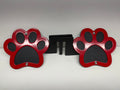 DOG PAW FOOT PEGS FOR JEEP WRANGLER AND JEEP GLADIATOR in Red Color