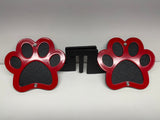 DOG PAW FOOT PEGS FOR JEEP WRANGLER AND JEEP GLADIATOR in Red Color