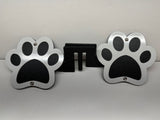 DOG PAW FOOT PEGS FOR JEEP WRANGLER AND JEEP GLADIATOR in White Color