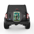 DROP A LINE STAY AWHILE BLACK CARBON FIBER TIRE COVER