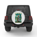 DROP A LINE STAY AWHILE BLACK TIRE COVER