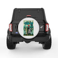DROP A LINE STAY AWHILE PEARL  WHITE CARBON FIBER TIRE COVER