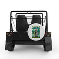 DROP A LINE STAY AWHILE WHITE CARBON FIBER TIRE COVER FOR MOKE