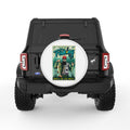 DROP A LINE STAY AWHILE WHITE TIRE COVER