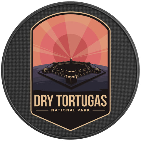 DRY TORTUGAS BLACK CARBON FIBER TIRE COVER