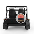 DRY TORTUGAS SILVER CARBON FIBER TIRE COVER FOR MOKE