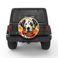 DALMATION FALL WHITE TIRE COVER