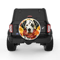 DALMATION FALL WHITE TIRE COVER