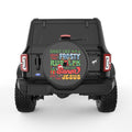 DANCE LIKE FROSTY BLACK CARBON FIBER TIRE COVER