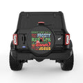 DANCE LIKE FROSTY BLACK TIRE COVER