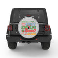 DANCE LIKE FROSTY WHITE TIRE COVER