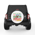 DANCE LIKE FROSTY WHITE TIRE COVER