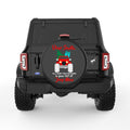 DEAR SANTA BLACK TIRE COVER