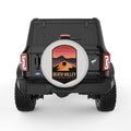 DEATH VALLEY SILVER CARBON FIBER TIRE COVER