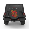 DECORATIVE TURTLE BLACK CARBON FIBER TIRE COVER