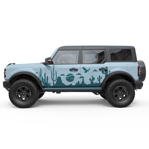 DESERT LANDSCAPE SIDE GRAPHIC DECAL FITS 2021+ FORD BRONCO 4 DOOR