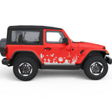 DESERT LANDSCAPE SIDE GRAPHIC DECAL FITS 2005-2017 JEEP WRANGLER 2 DOOR JK