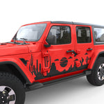 DESERT LANDSCAPE BODY GRAPHIC DECAL FITS 2018+ JEEP WRANGLER 4 DOOR JLU