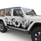 DESERT LANDSCAPE BODY GRAPHIC DECAL FITS 2005-2017 JEEP WRANGLER 4 DOOR JKU