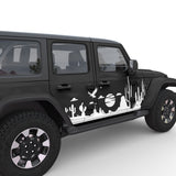 DESERT LANDSCAPE DOOR DECAL FITS 2005-2017 JEEP WRANGLER 4 DOOR JKU