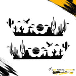 DESERT LANDSCAPE SIDE GRAPHIC DRIVER & PASSENGER DECALS