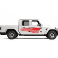 Distressed American Flag Decal For Jeep Gladiator