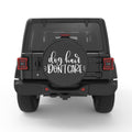 DOG HAIR DON T CARE PEARL  WHITE CARBON FIBER TIRE COVER