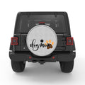 DOG MOM WHITE TIRE COVER