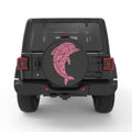 DOLPHIN PEARL  WHITE CARBON FIBER TIRE COVER