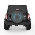 DOLPHIN HEART BLACK CARBON FIBER TIRE COVER