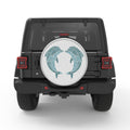 DOLPHIN HEART BLACK TIRE COVER