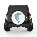 DOLPHIN WHITE TIRE COVER