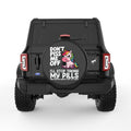 DONT PISS ME OFF UNICORN BLACK TIRE COVER