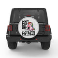 DONT PISS ME OFF UNICORN SILVER CARBON FIBER TIRE COVER