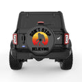 DONT STOP BELIEVING SASQUATCH BLACK CARBON FIBER TIRE COVER